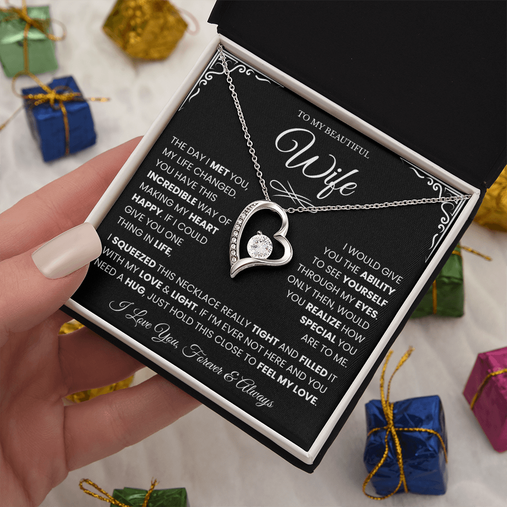 Gifts for Wife from Husband, Forever Love Necklace