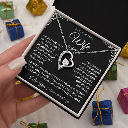Gifts for Wife from Husband, Forever Love Necklace