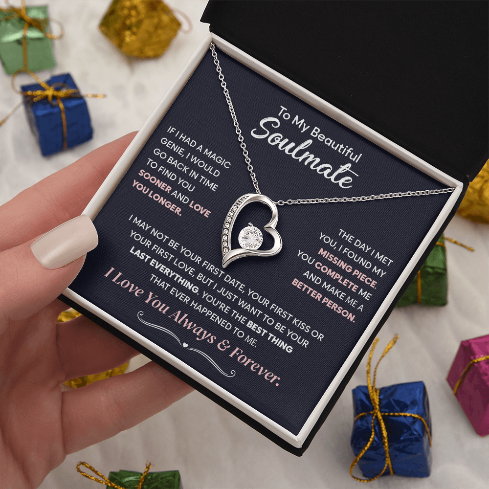 Soulmate Jewelry Gifts, Forever Love Necklace