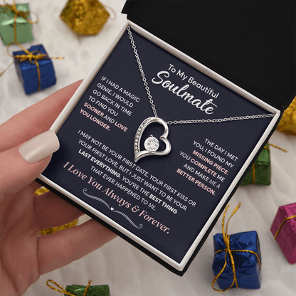 Soulmate Jewelry Gifts, Forever Love Necklace