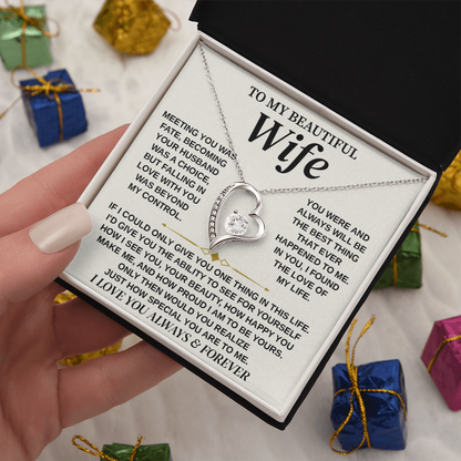 Jewelry To My Wife from Husband, Forever Love Necklace