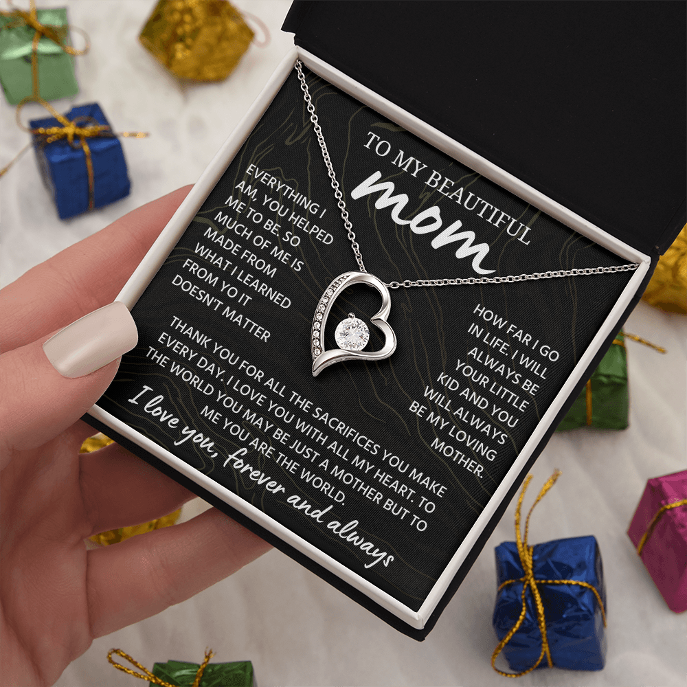 Mom Necklace from Daughter or Son, Birthday Gifts for Mom