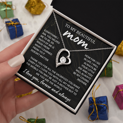 Mom Necklace from Daughter or Son, Birthday Gifts for Mom