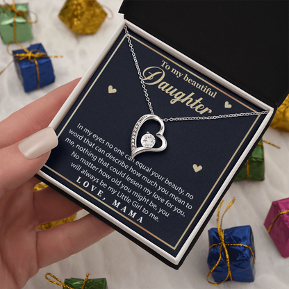 To My Beautiful Daughter Necklace, Pendant from Mom & Dad