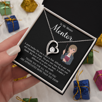Teacher Birthday Gifts, Forever Love Necklace