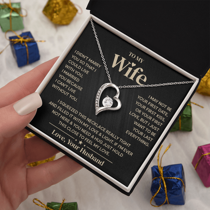 To My Wife Necklace, Jewelry that speaks the words your heart can't say