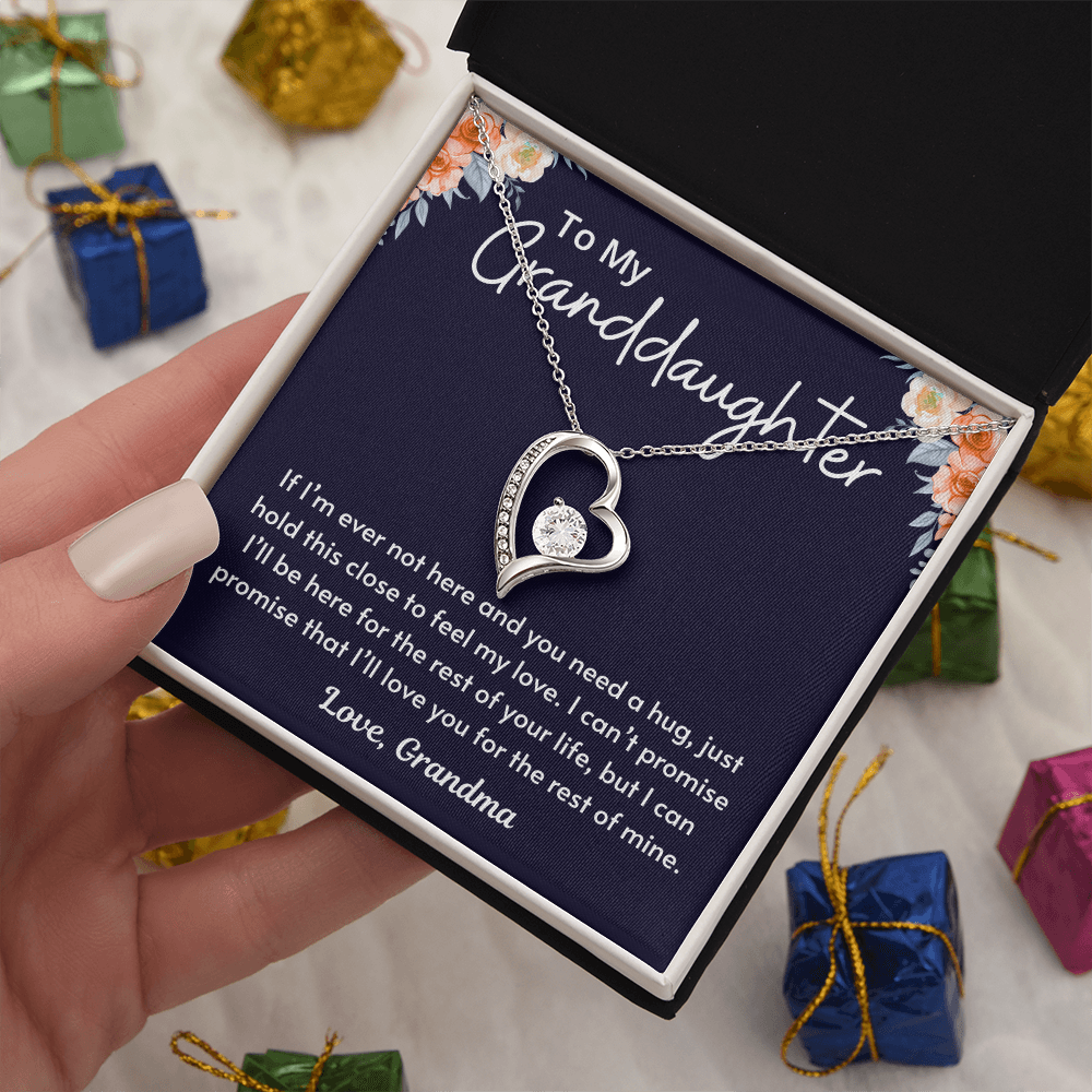Granddaughter Necklace From Grandmom, Forever Love Necklace