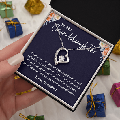 Granddaughter Necklace From Grandmom, Forever Love Necklace