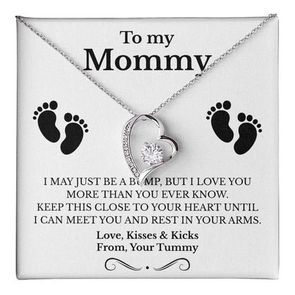 Mommy To Be Gift,  New Mom Necklace with Message Card