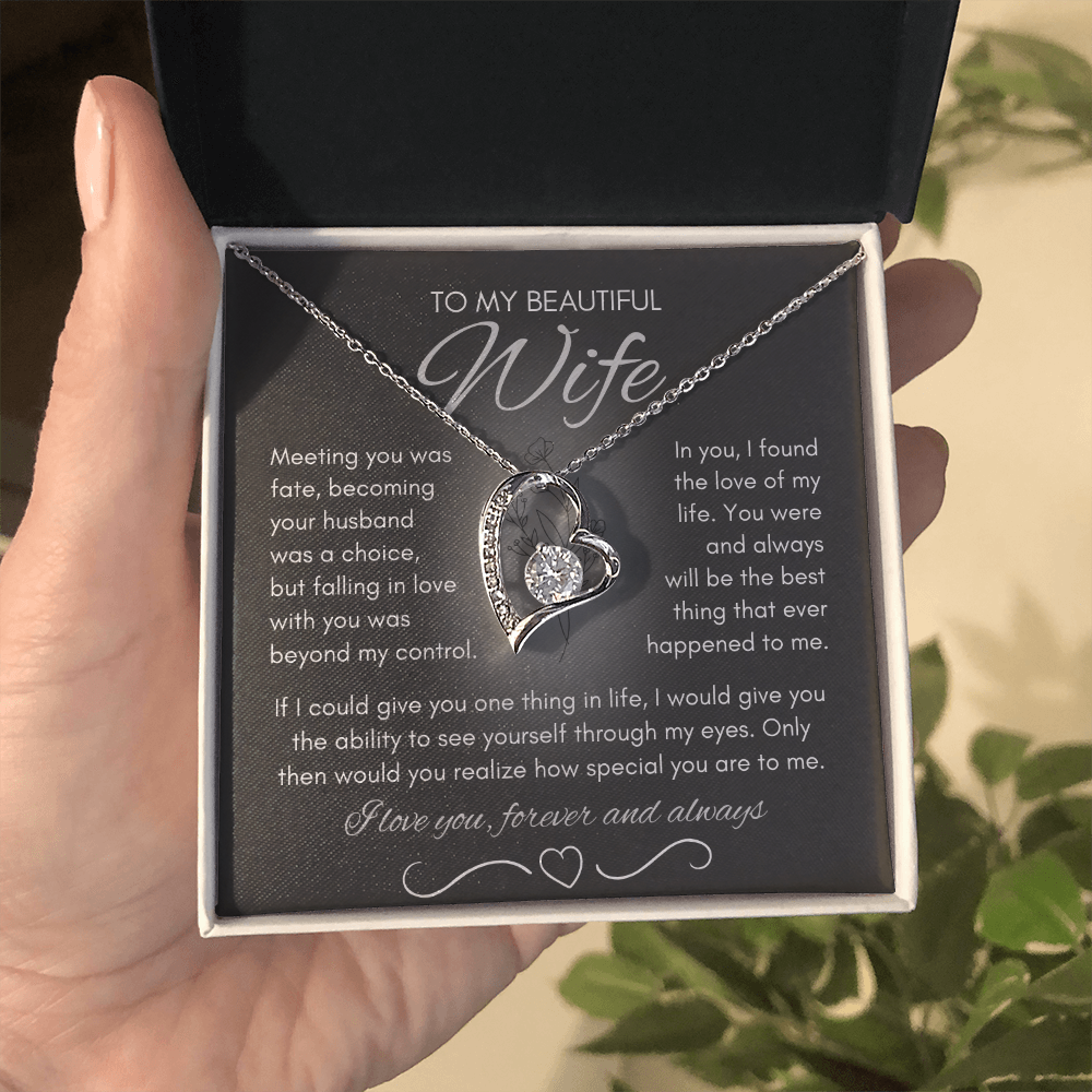 Wife Necklace from Husband, Birthday Gifts for Wife
