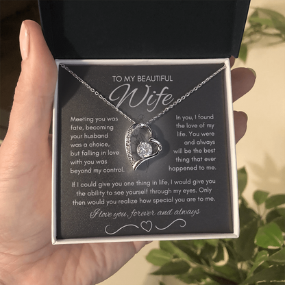 Wife Necklace from Husband, Birthday Gifts for Wife