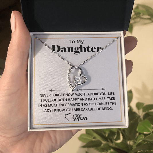 To My Beautiful Daughter - Forever Love Necklace for Women