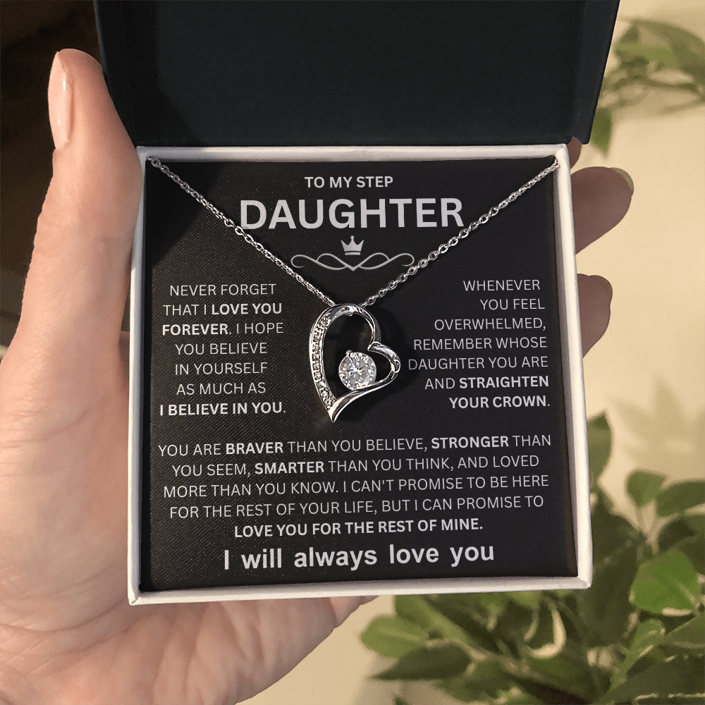 Step Daughter Necklace, Love Necklace for Daughter