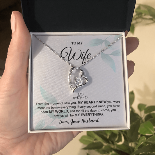 Wife Necklace from Husband - heart necklace for women, gift ideas for her