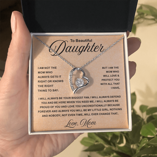 To My daughter Necklace for dad, It Makes Her Smile Shine Even Brighter