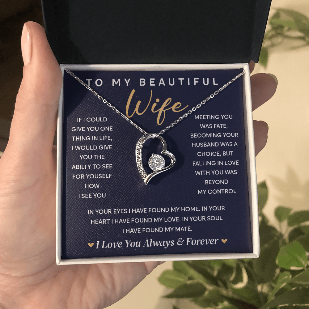 To My Soulmate Neckalce,  Every detail sparkles just like her