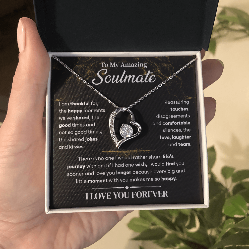 To My Soulmate Necklace, Forever Love Necklace