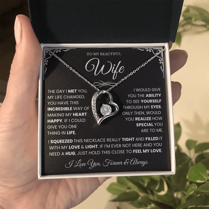 Gifts for Wife from Husband, Forever Love Necklace