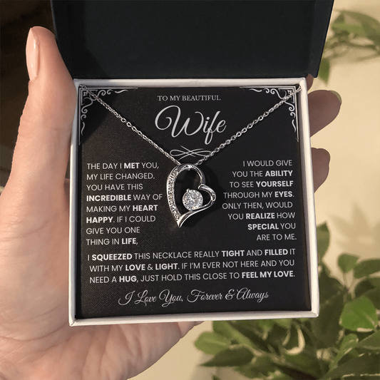 Gifts for Wife from Husband, Forever Love Necklace