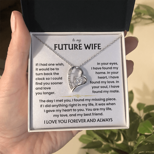 To My Future Wife Necklace, Wife Necklace From Husband