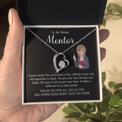 Teacher Birthday Gifts, Forever Love Necklace