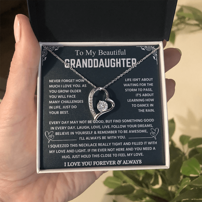 Granddaughter Necklace From Grandpa, It Lights Up Her Already Radiant Smile