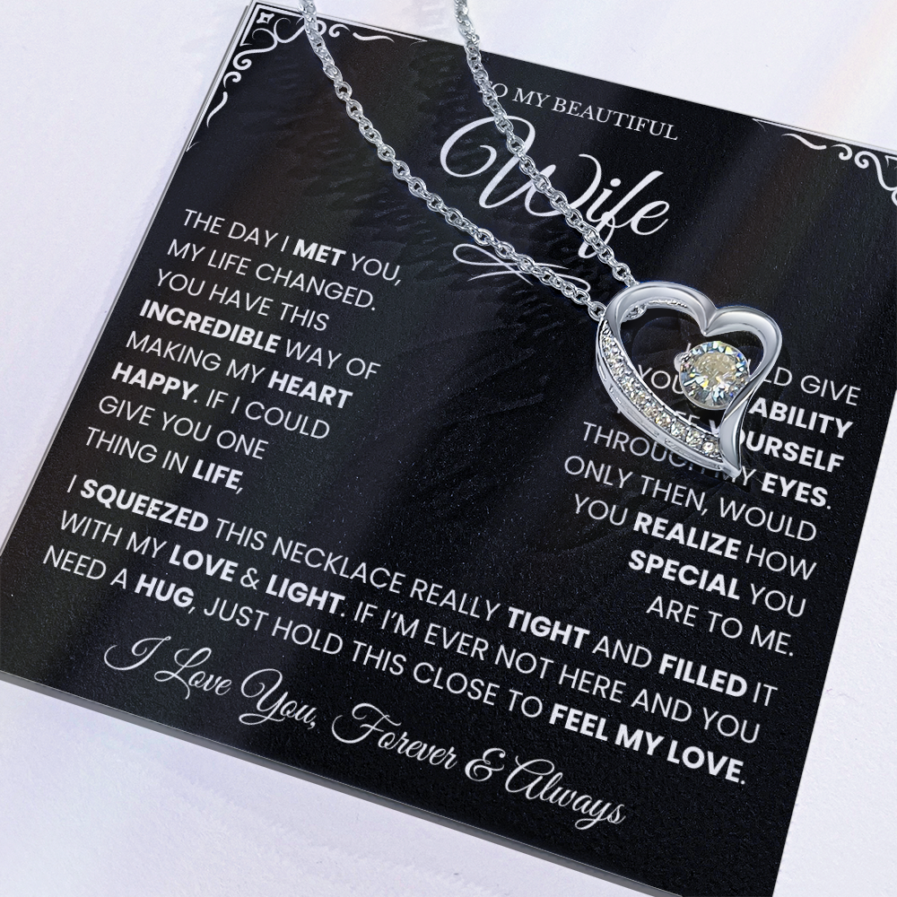 Gifts for Wife from Husband, Forever Love Necklace