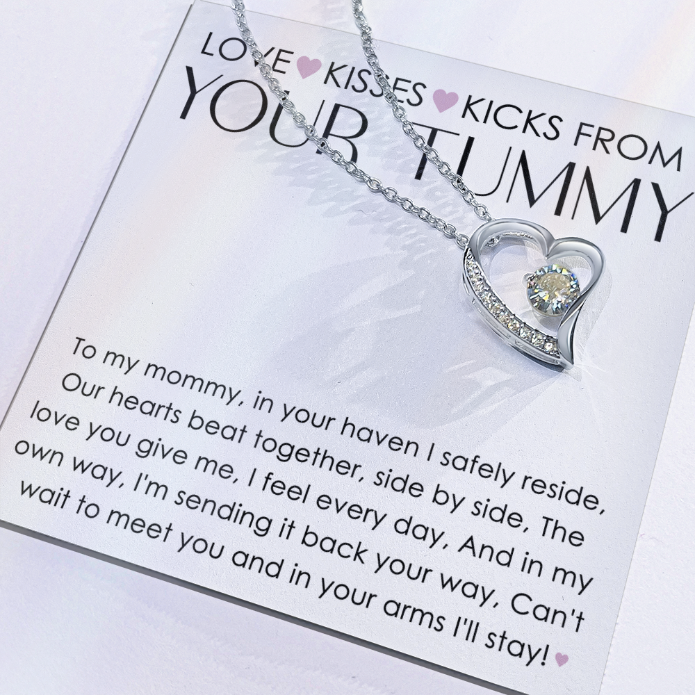 To My Mommy Forever Love Necklace – Heartfelt New Mom Gift from Baby, First time mom gift