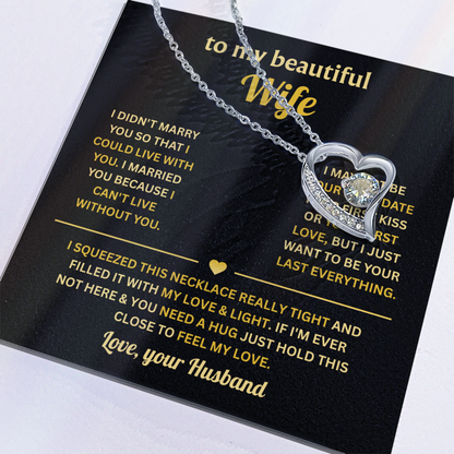 Wife Necklace from Husband, Necklace for Her