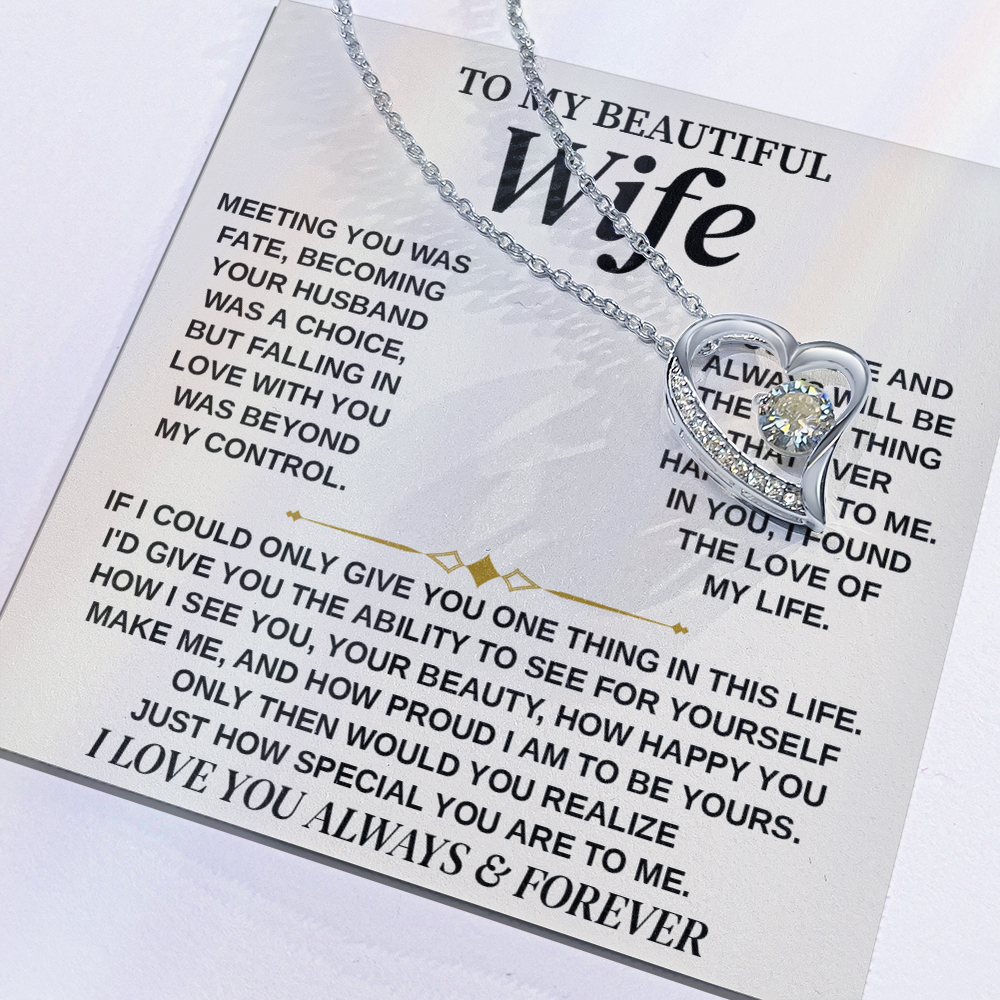Jewelry To My Wife from Husband, Forever Love Necklace