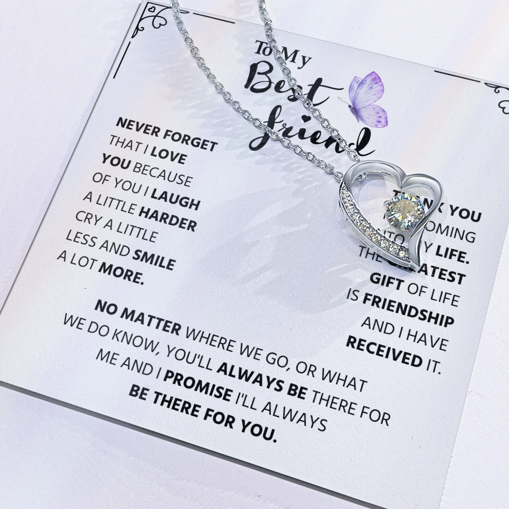 Gifts for Best Friend, Forever Love Necklace