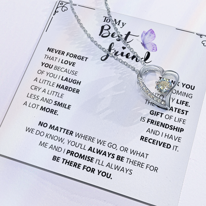 Gifts for Best Friend, Forever Love Necklace