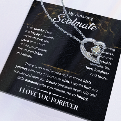 To My Soulmate Necklace, Forever Love Necklace
