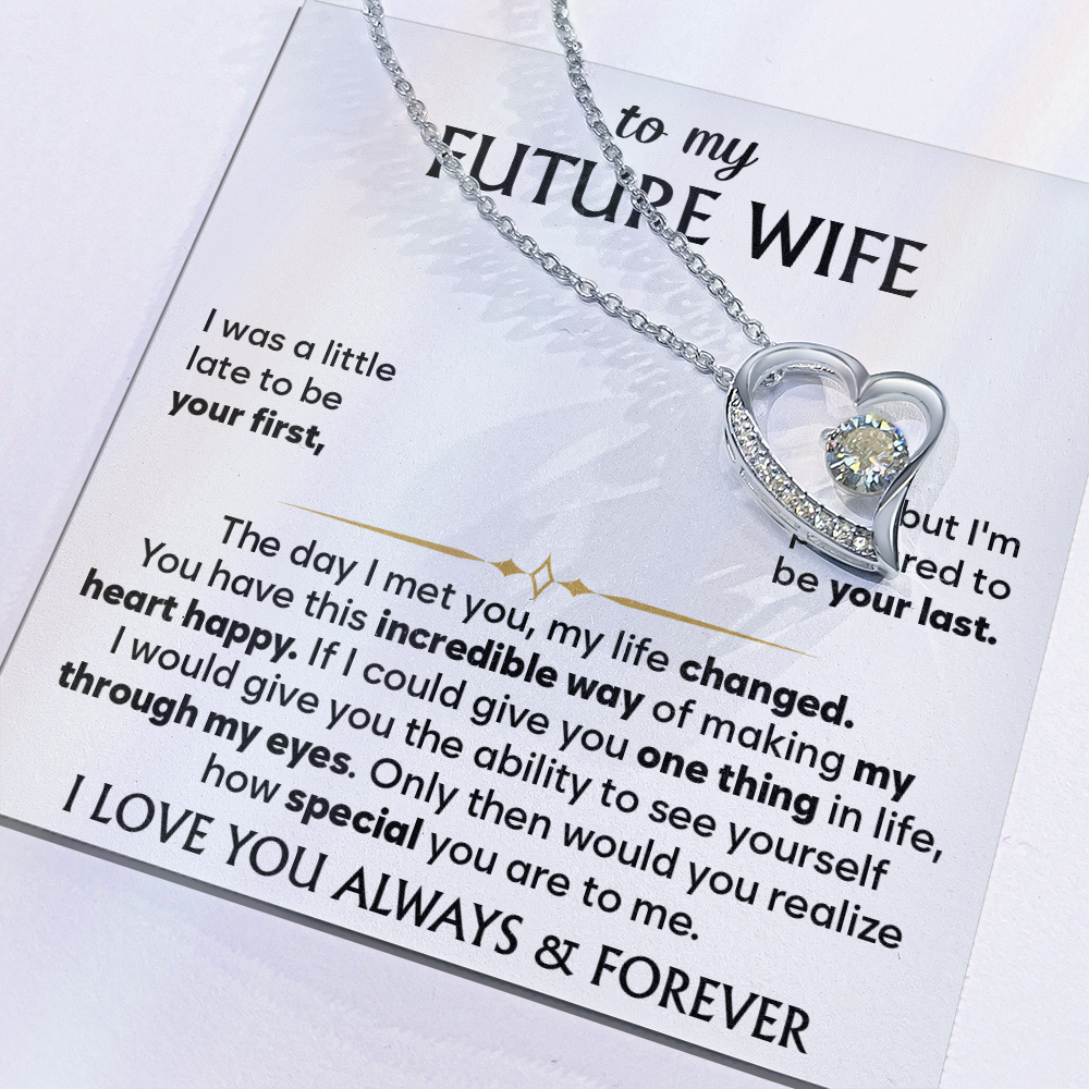 To My Future Wife Necklace, Birthday Gift for Her