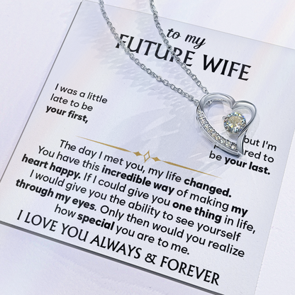To My Future Wife Necklace, Birthday Gift for Her