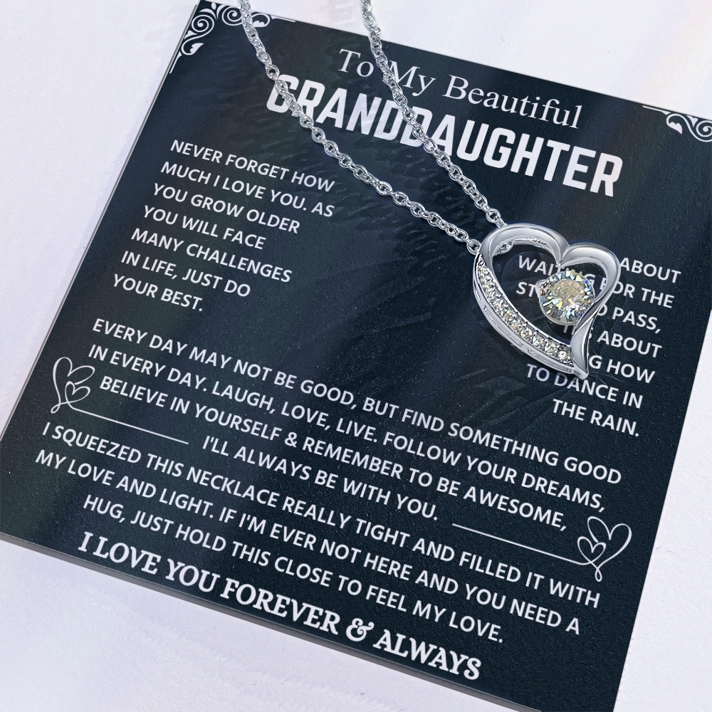 Granddaughter Necklace From Grandpa, It Lights Up Her Already Radiant Smile
