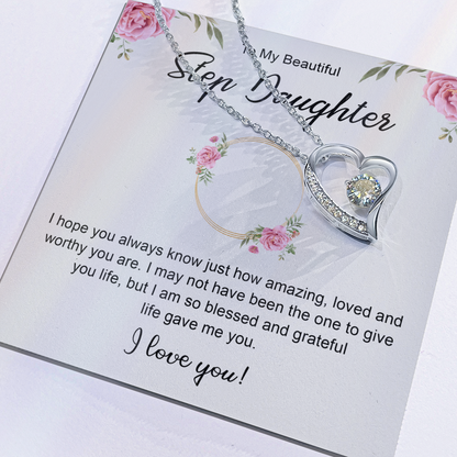 Women's Jewelry Gifts, To My Bonus Daughter Necklace