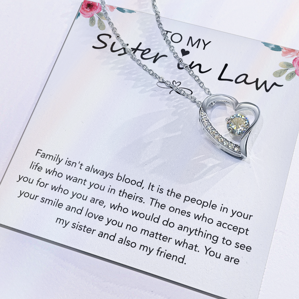 Valentines Day Gifts for Sister in law, Forever Love Necklace