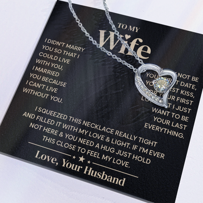To My Wife Necklace, Jewelry that speaks the words your heart can't say