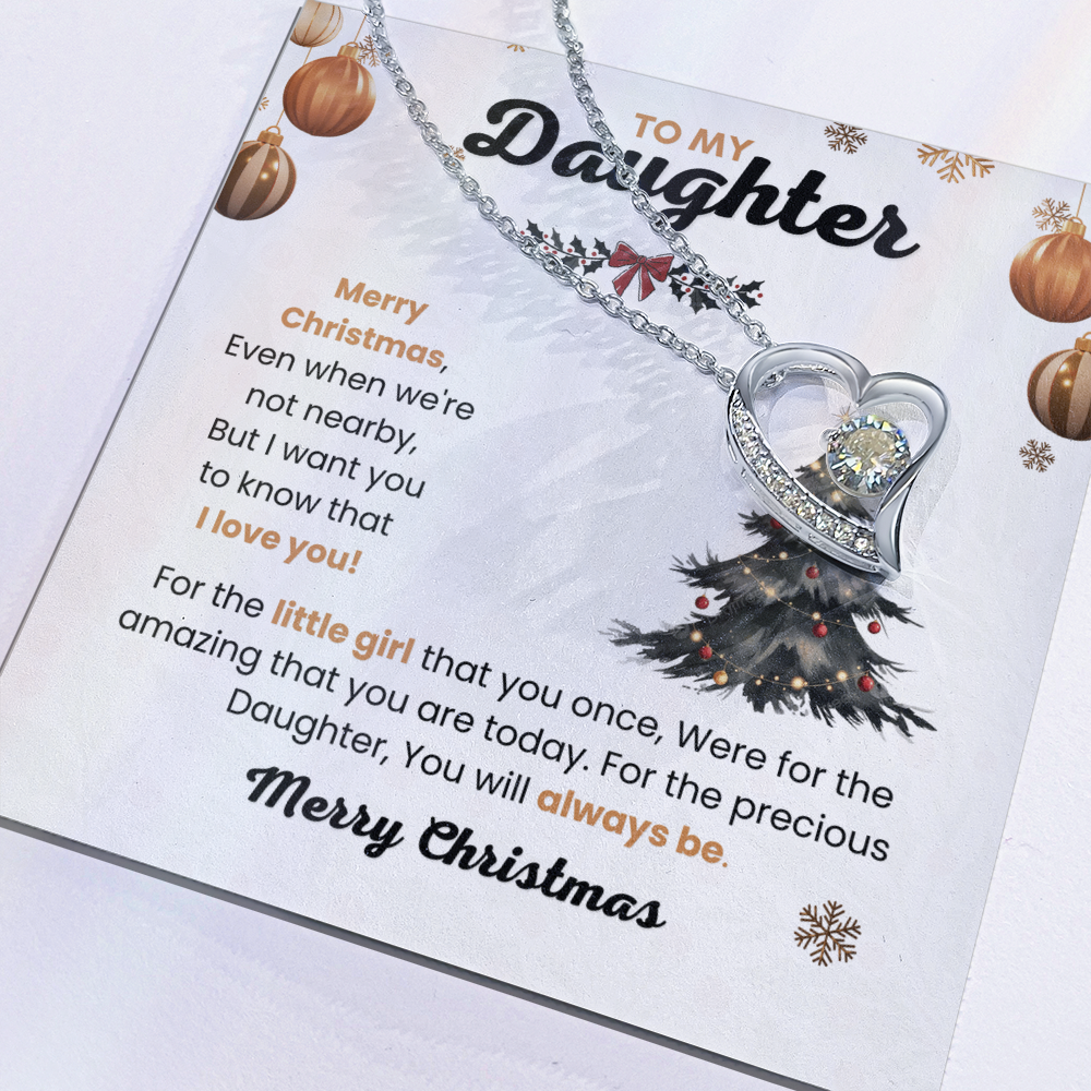 Christmas Gifts for Daughter, She glows brighter wearing this necklace