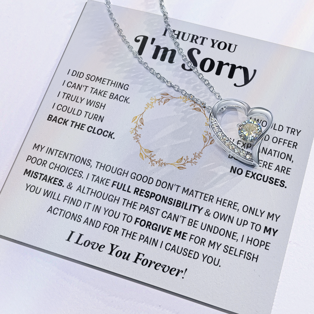 Apology Gifts Birthday Jewelry for Wife Forever Love necklace for women
