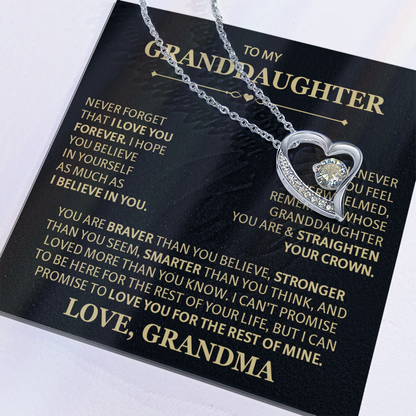To Granddaughter Necklaces, Forever Love Necklace
