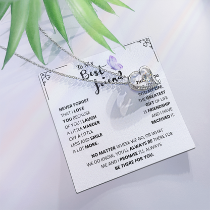 Gifts for Best Friend, Forever Love Necklace