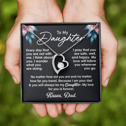 Daughter Necklace - Forever Love Pendant, Meaningful Gifts