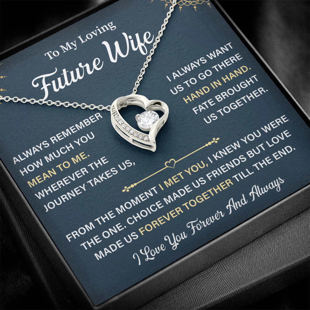 To My Future Wife Heart Necklace - Unique Gifts For Her