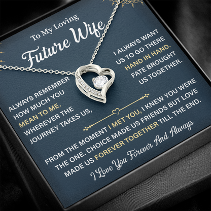 To My Future Wife Heart Necklace - Unique Gifts For Her
