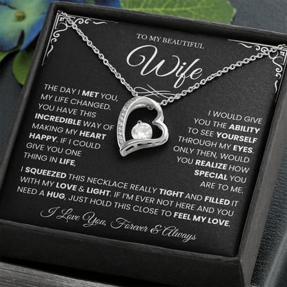 Gifts for Wife from Husband, Forever Love Necklace