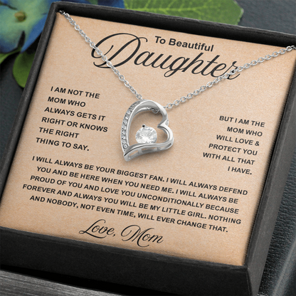 To My daughter Necklace for dad, It Makes Her Smile Shine Even Brighter