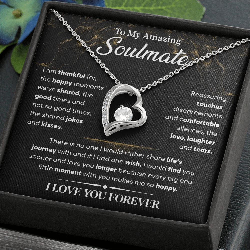 To My Soulmate Necklace, Forever Love Necklace