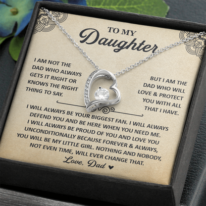 Daughter Necklace From Mom, 925 Sterling Silver Necklace